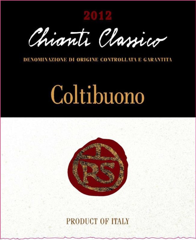 Badia a Coltibuono Chianti Classico Roberto Stucchi 2012 Front Label