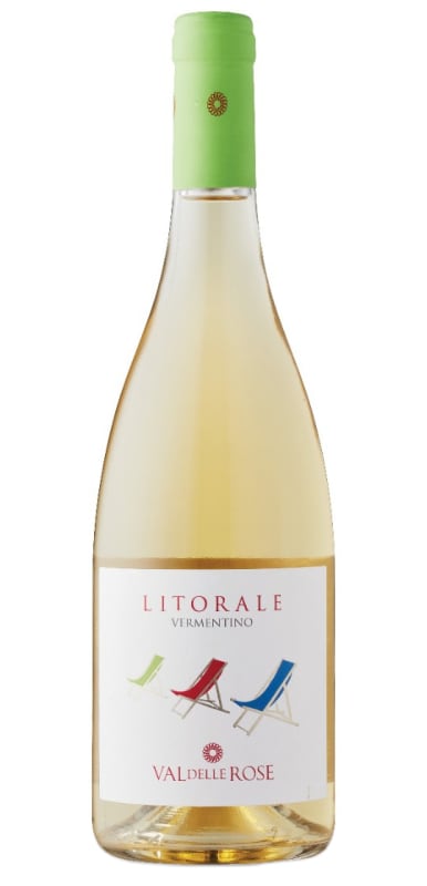 Val delle Rose Litorale Vermentino 2022 Front Bottle Shot