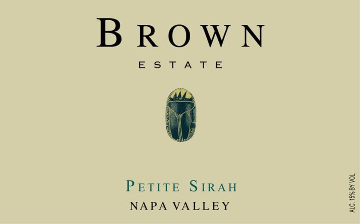 Brown Estate Petit Sirah 2014 Front Label