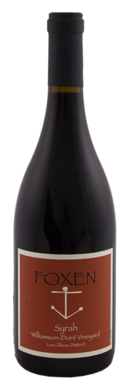 Foxen Williamson-Dore Vineyard Syrah 2017 Front Bottle Shot