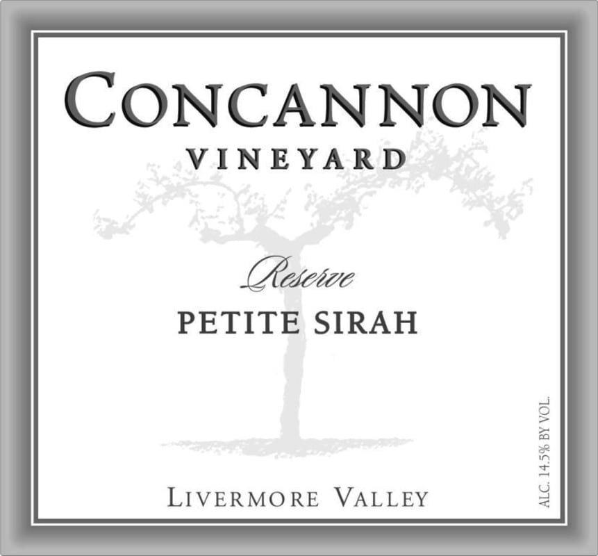 Concannon Reserve Petite Sirah 2008 Front Label