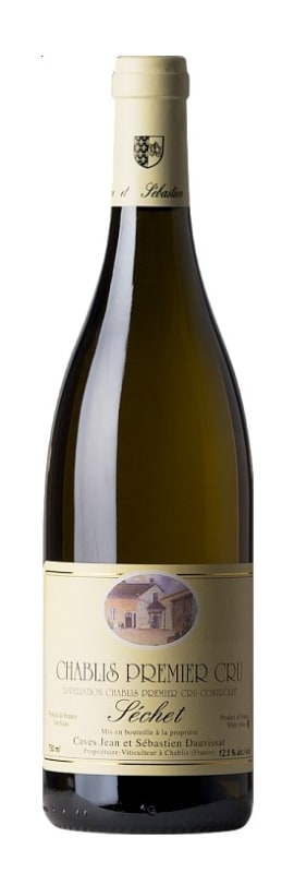 Jean et Sebastien Dauvissat Chablis Les Sechets Premier Cru 2014 Front Bottle Shot