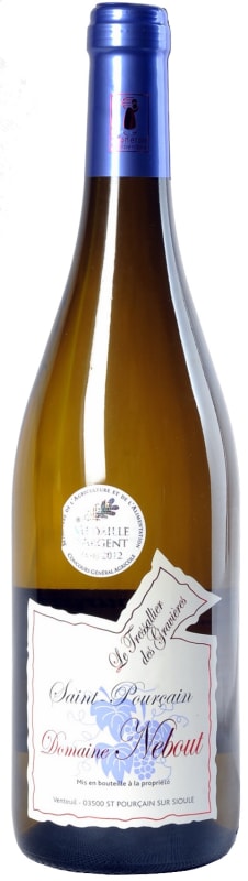 Domaine Nebout St. Pourcain Blanc Le Tressallier de Gravieres 2014 Front Bottle Shot