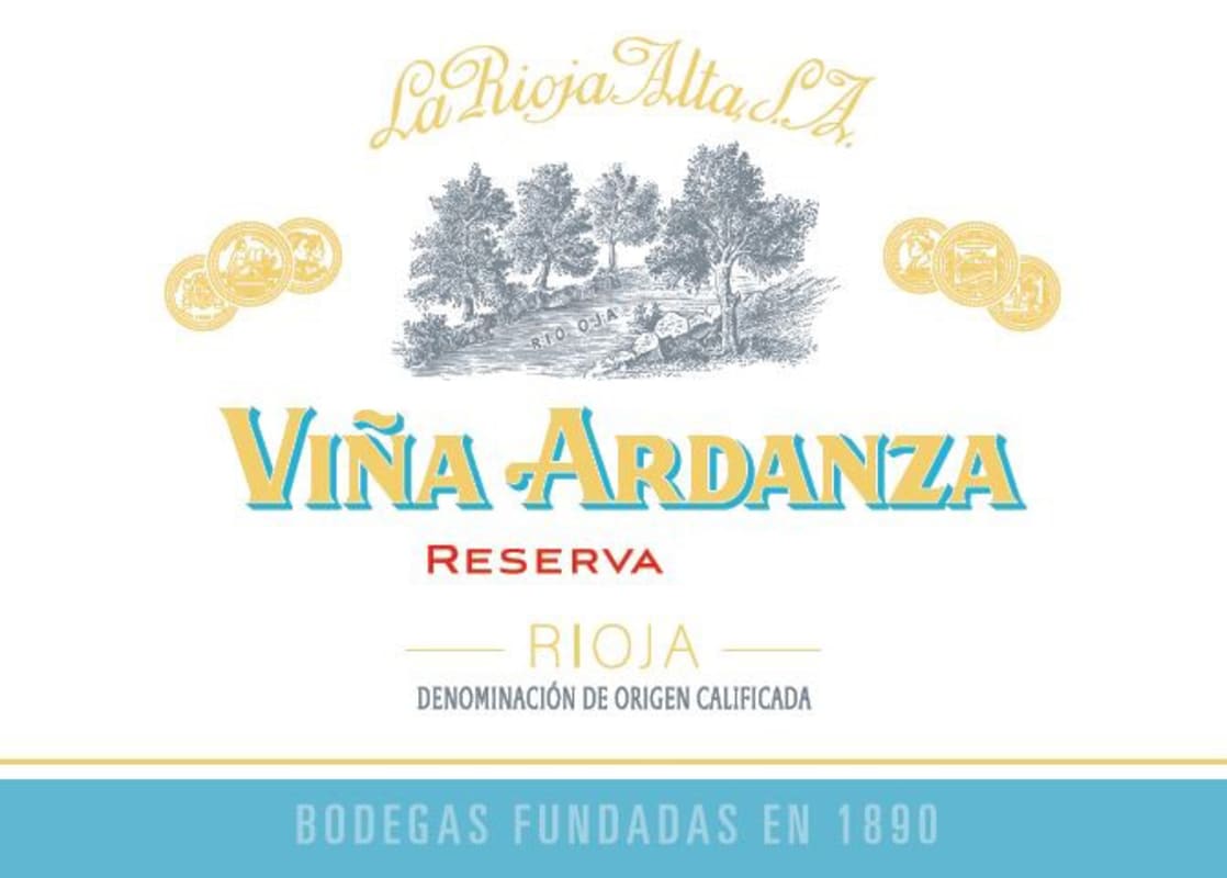 La Rioja Alta Vina Ardanza Reserva 2013 Front Label