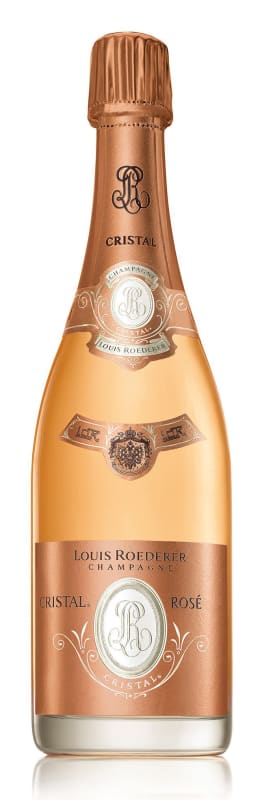 Louis Roederer Cristal Rose with Gift Box 2012 Front Bottle Shot