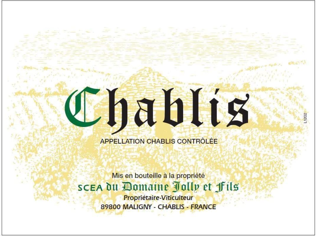 Domaine Jolly & Fils Chablis 2017 Front Label