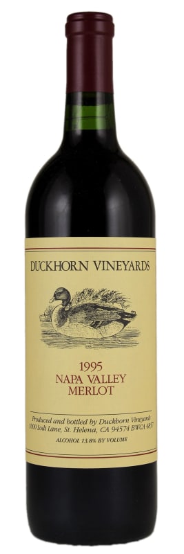 Duckhorn Napa Valley Merlot (3 Liter Bottle) 1995 Front Bottle Shot
