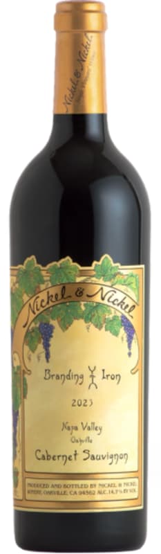 Nickel & Nickel Branding Iron Cabernet Sauvignon 2023 Front Bottle Shot