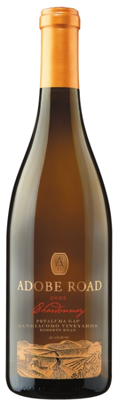 Adobe Road Sangiacomo Vineyard Chardonnay 2022 Front Bottle Shot