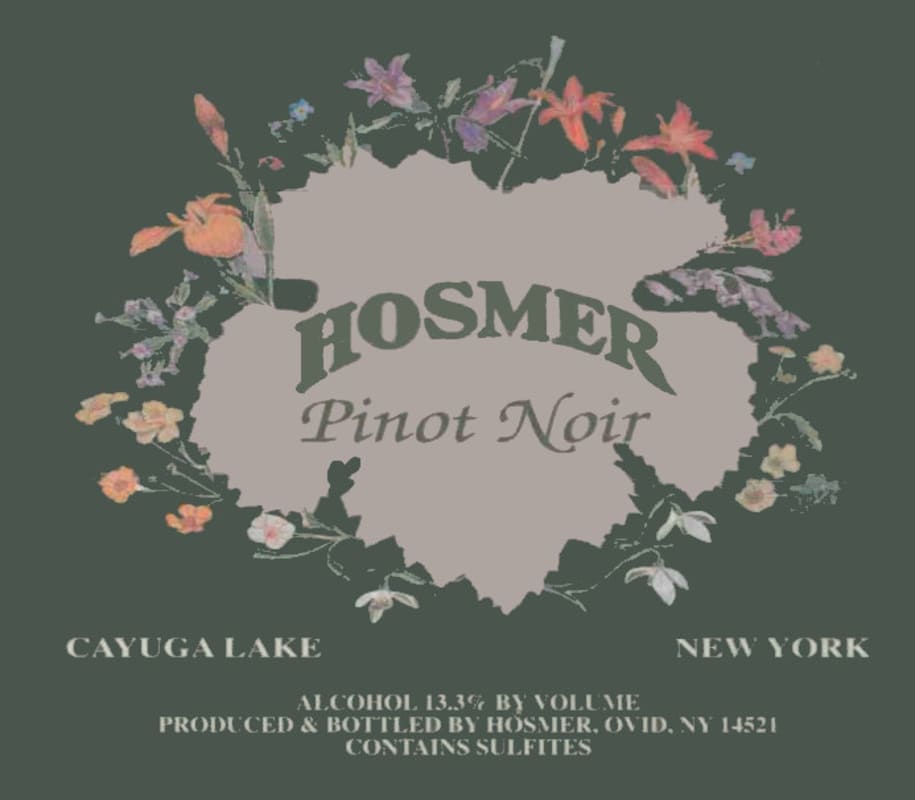 Hosmer Winery Pinot Noir 2013 Front Label