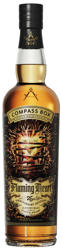 Compass Box Flaming Heart 25th Anniversary Edition (700ML) Front Bottle Shot
