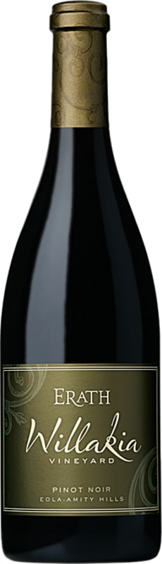 Erath Willakia Vineyard Pinot Noir 2014 Front Bottle Shot