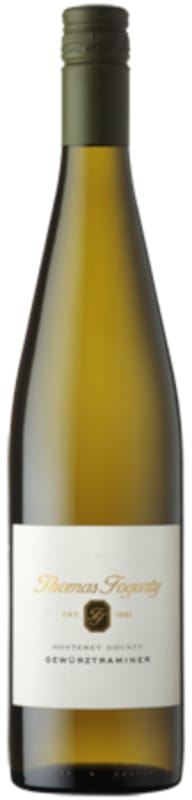 Thomas Fogarty Monterey Gewurztraminer 2019 Front Bottle Shot