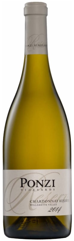 Ponzi Willamette Valley Reserve Chardonnay 2014 Front Bottle Shot