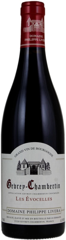 Philippe Livera Gevrey-Chambertin Evocelles Vieilles Vignes 2022 Front Bottle Shot
