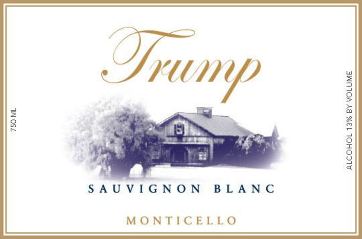 Trump Winery Sauvignon Blanc 2012 Front Label