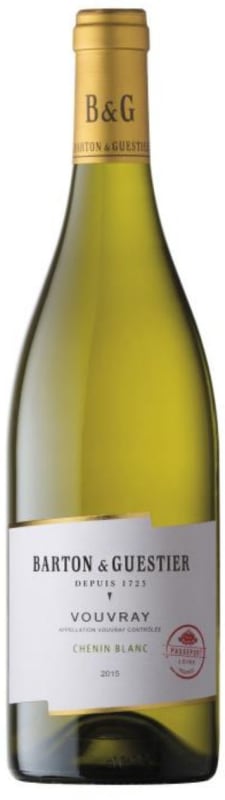Barton & Guestier Vouvray Passeport 2015 Front Bottle Shot