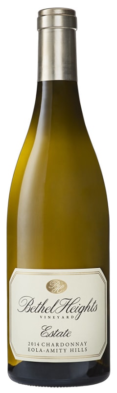 Bethel Heights Estate Grown Chardonnay 2014 Front Bottle Shot