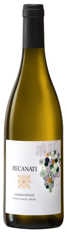 Recanati Upper Galilee Chardonnay (OU Kosher) 2016 Front Bottle Shot