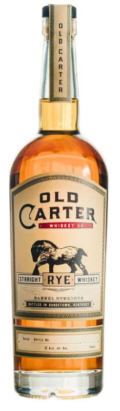 Old Carter Straight Rye Whiskey Batch 9 Front Bottle Shot