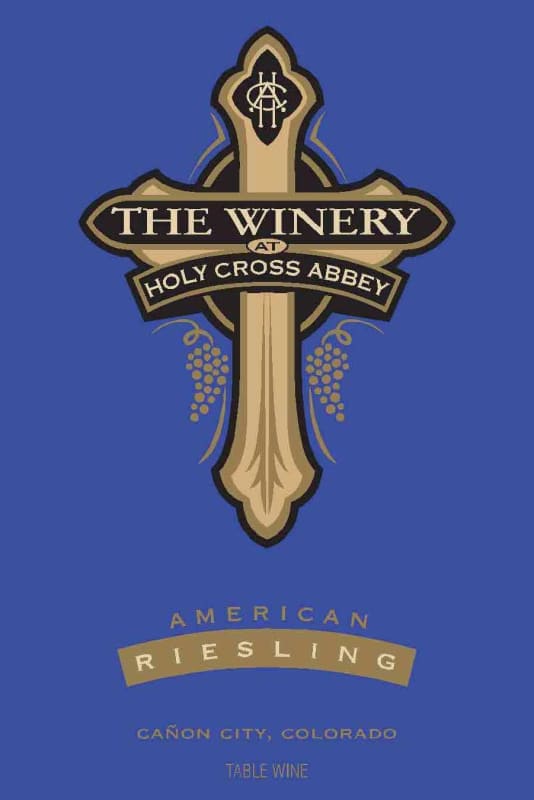 The Winery at Holy Cross Abbey American Riesling Front Label