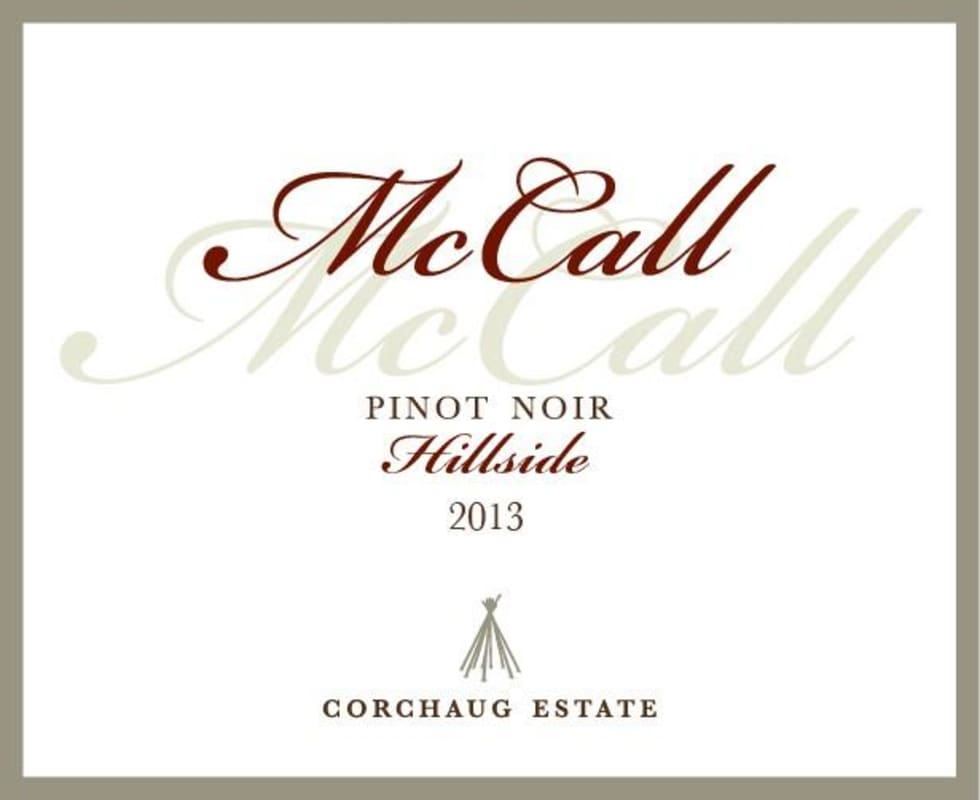 McCall Wines Hillside Pinot Noir 2013 Front Label