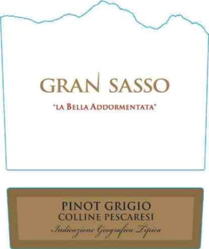 Farnese Gran Sasso La Bella Addormentata Pinot Grigio 2013 Front Label