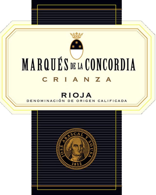 Marques de la Concordia Rioja Crianza 2013 Front Label