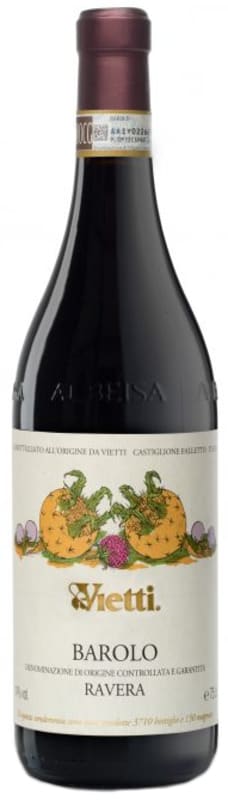 Vietti Barolo Ravera 2000 Front Bottle Shot