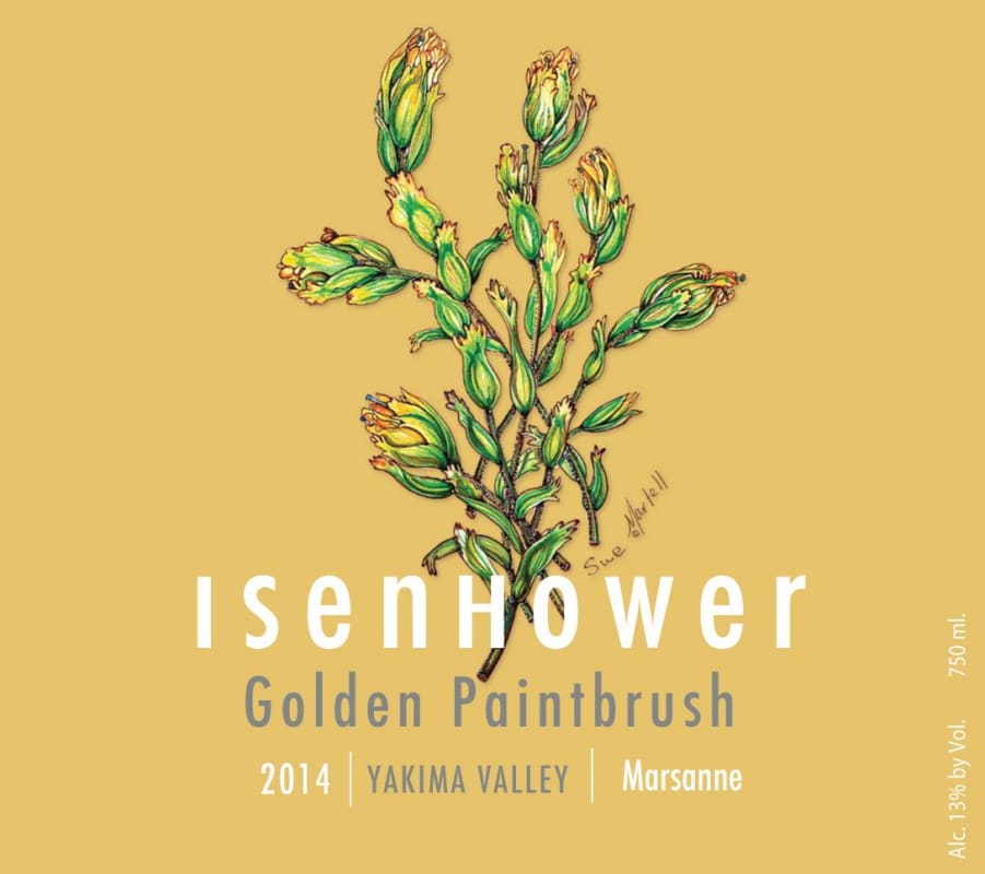 Isenhower Golden Paintbrush 2014 Front Label
