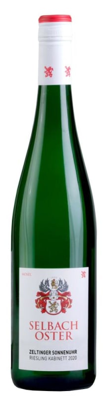 Selbach Oster Zeltinger Sonnenuhr Riesling Kabinett 2020 Front Bottle Shot