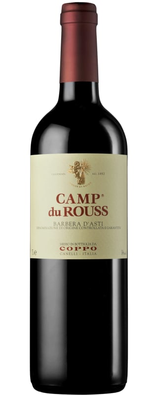 Coppo Camp du Rouss Barbera d'Asti 2017 Front Bottle Shot
