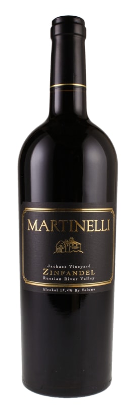 Martinelli Jackass Vineyard Zinfandel 2018 Front Bottle Shot