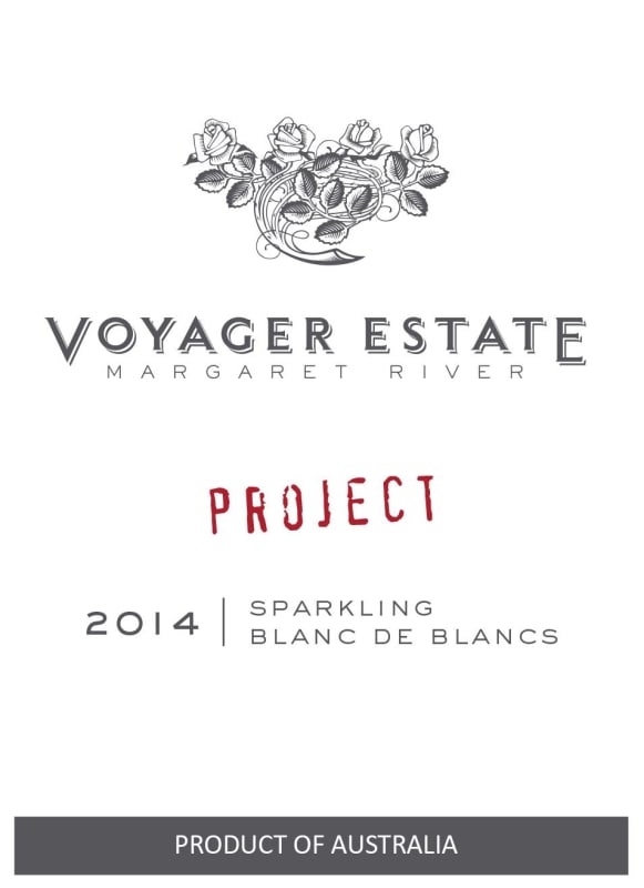 Voyager Estate Project Sparkling Blanc de Blancs 2014 Front Label