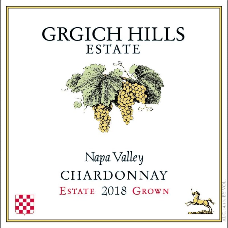 Grgich Hills Estate Chardonnay (1.5 Liter Magnum) 2018 Front Label