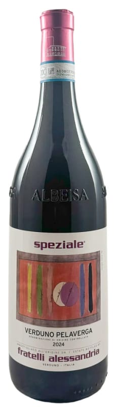 Fratelli Alessandria Speziale Verduno Pelaverga 2024 Front Bottle Shot
