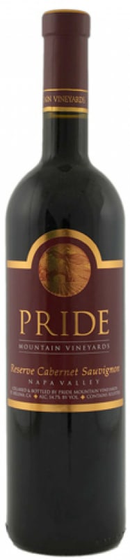 Pride Mountain Vineyards Reserve Cabernet Sauvignon 2002 Front Bottle Shot
