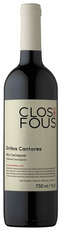 Clos des Fous Grillos Cantores Cabernet Sauvignon 2020 Front Bottle Shot