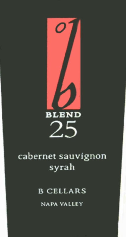 B Cellars Blend 25 2005 Front Label