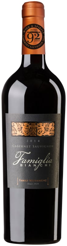 Famiglia Bianchi Cabernet Sauvignon 2013 Front Bottle Shot
