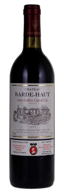 Chateau Barde-Haut 1997 Front Bottle Shot