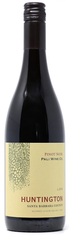 Pali Wine Co Huntington Pinot Noir 2018 Front Bottle Shot