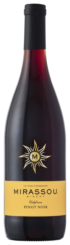 Mirassou Pinot Noir 2021 Front Bottle Shot