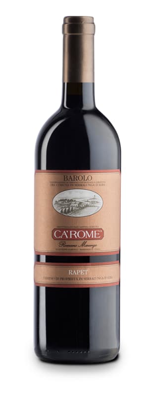 Ca' Rome Rapet Gold Label Barolo 2015 Front Bottle Shot