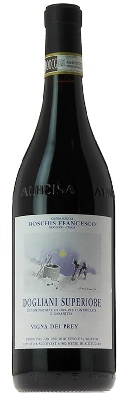 Francesco Boschis Vigna dei Prey Dolcetto di Dogliani 2019 Front Bottle Shot