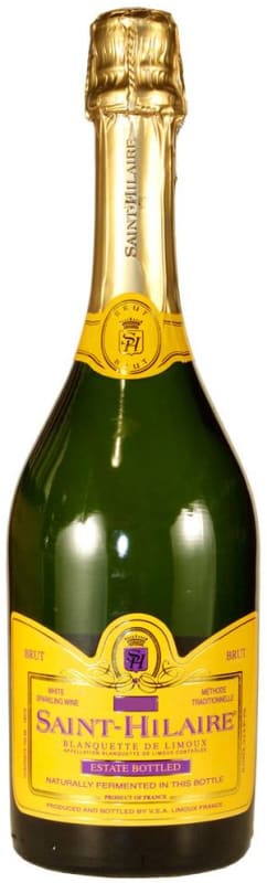 Saint Hilaire Limoux Blanc de Blanc Brut 2018 Front Bottle Shot