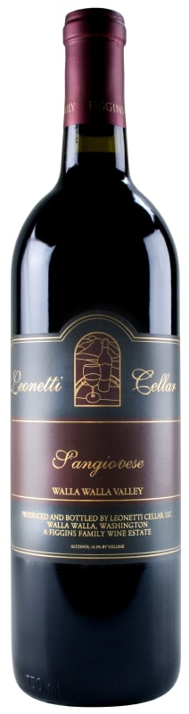 Leonetti Walla Walla Valley Sangiovese 2013 Front Bottle Shot