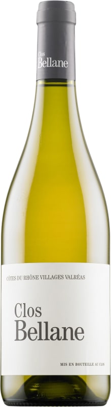Clos Bellane Cotes du Rhone Villages Valreas Blanc 2018 Front Bottle Shot