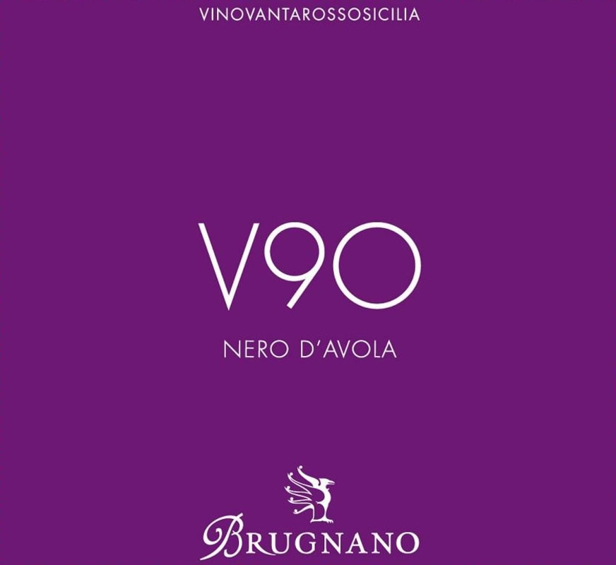 Brugnano V90 Nero d'Avola 2014 Front Label