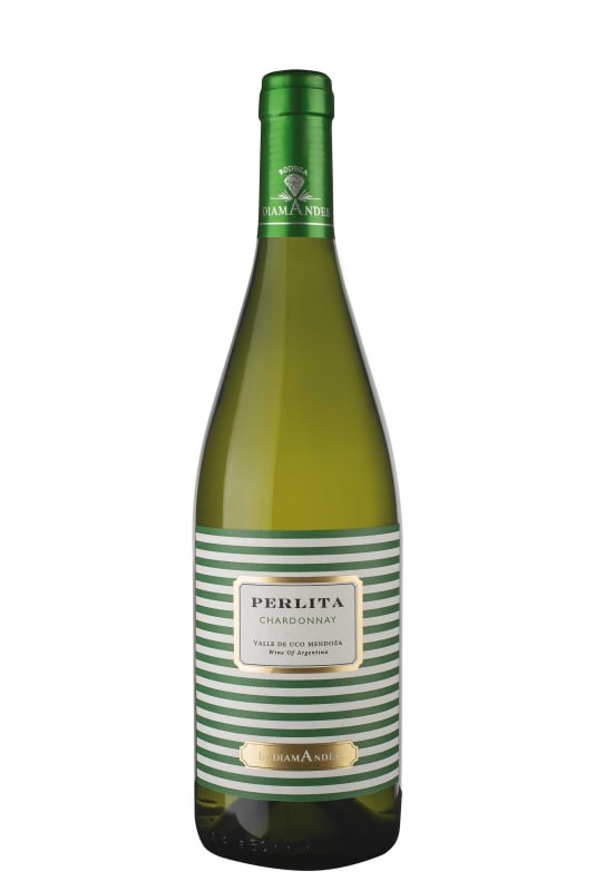 Bodega DiamAndes Perlita Chardonnay 2021 Front Bottle Shot